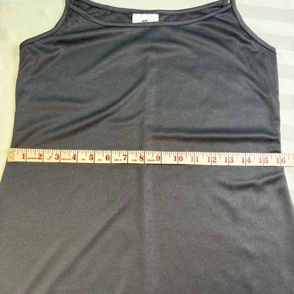 Jalete Y2K Vintage Black Spaghetti Strap Slip Dress Sz M USA Made - Picture 5 of 10